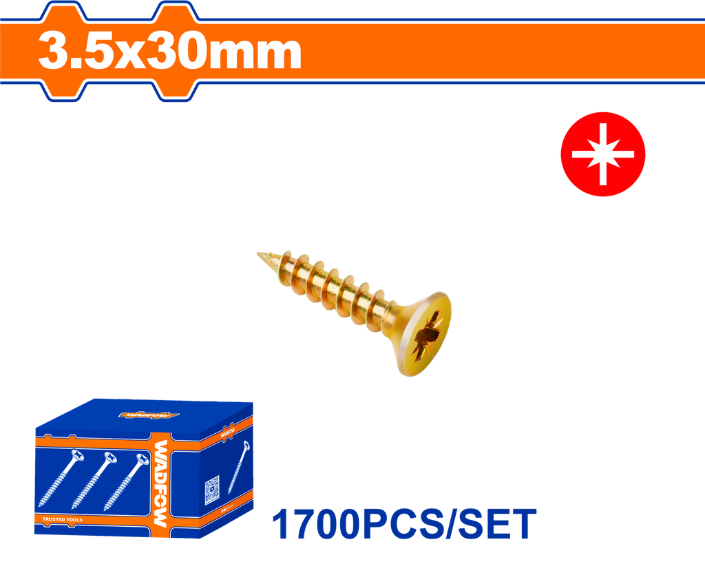WDF - WXS5511 - Vis pour aggloméré 3.5x30mm