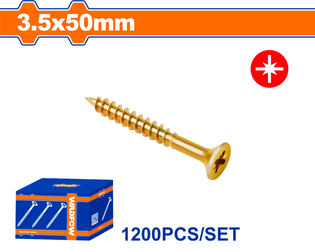 WDF - WXS5512 - Vis pour aggloméré 3.5x50mm