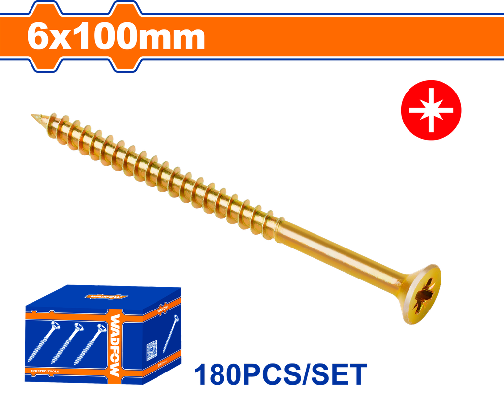 WDF - WXS5552 - Vis pour aggloméré 6x100mm