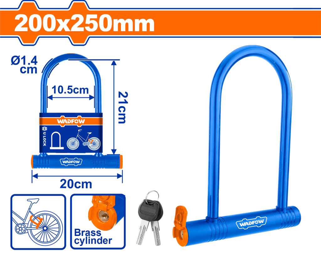 WDF - WBK6125 - Cadenas en U pour vélo