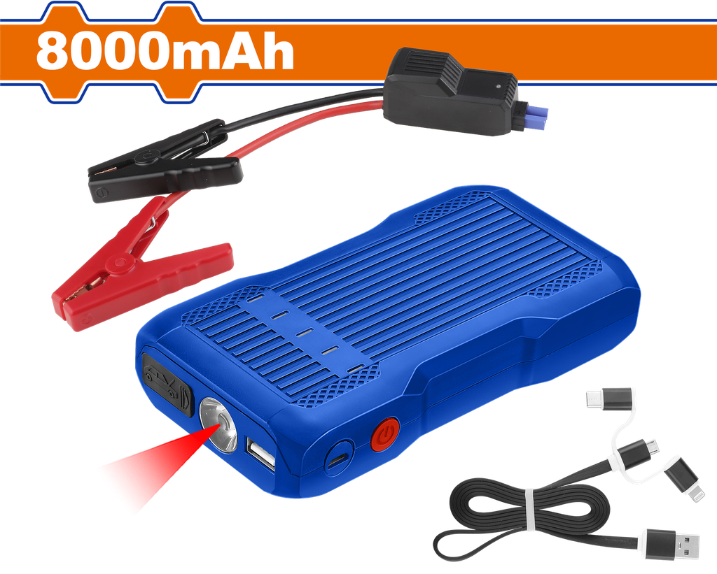 جهاز إقلاع السيارة ليثيوم 3000A 8000 mAh