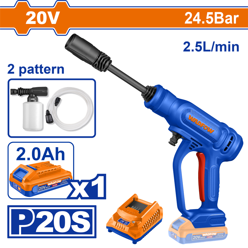 WDF - WQX01203 - Laveuse à pression sans fil 20V 24.5bar