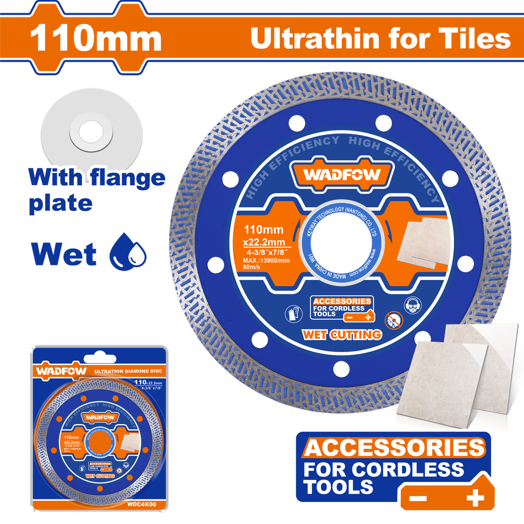 WDF - WDC4K06 - Disque diamant ultra fin Ø110mm
