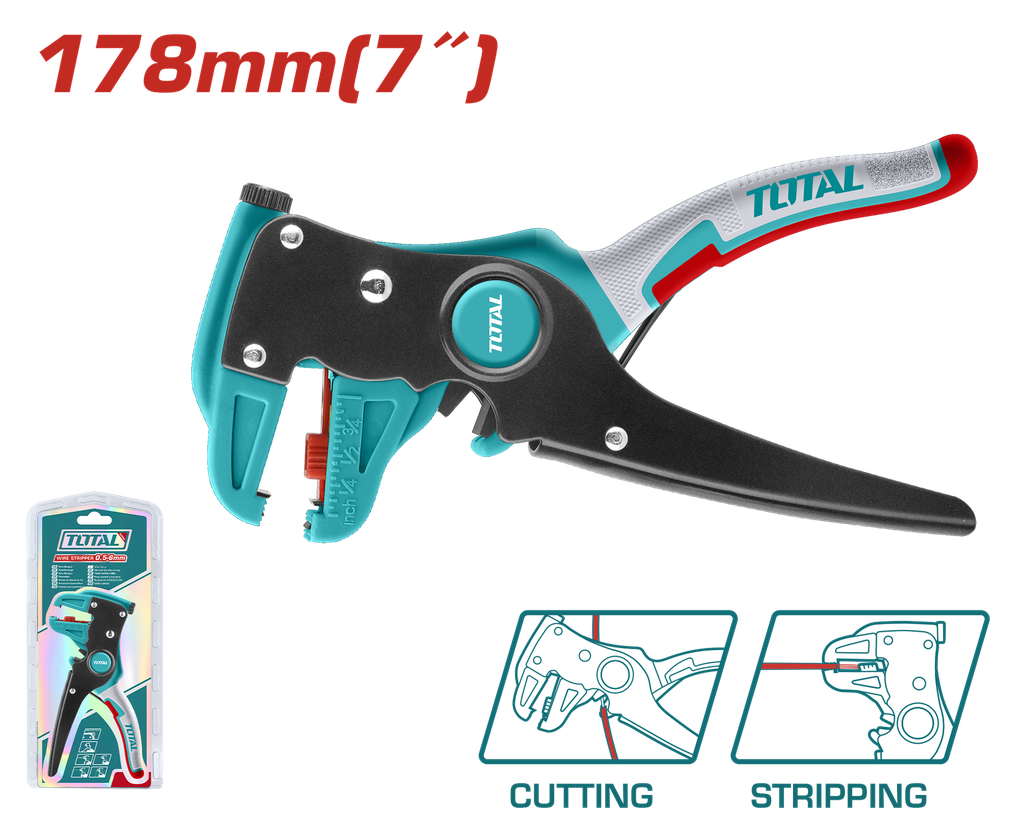 TOTAL - THT15606 - Pince à dénuder Ø0.5-6mm