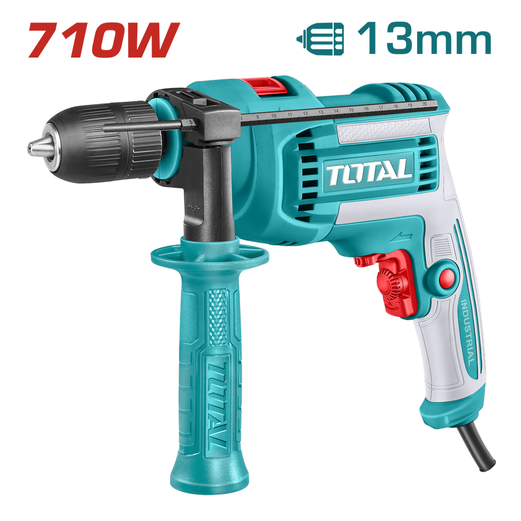 TOTAL - TG10713662 - Perceuse à percussion 710W - Ø13mm Mandrin auto-serrant