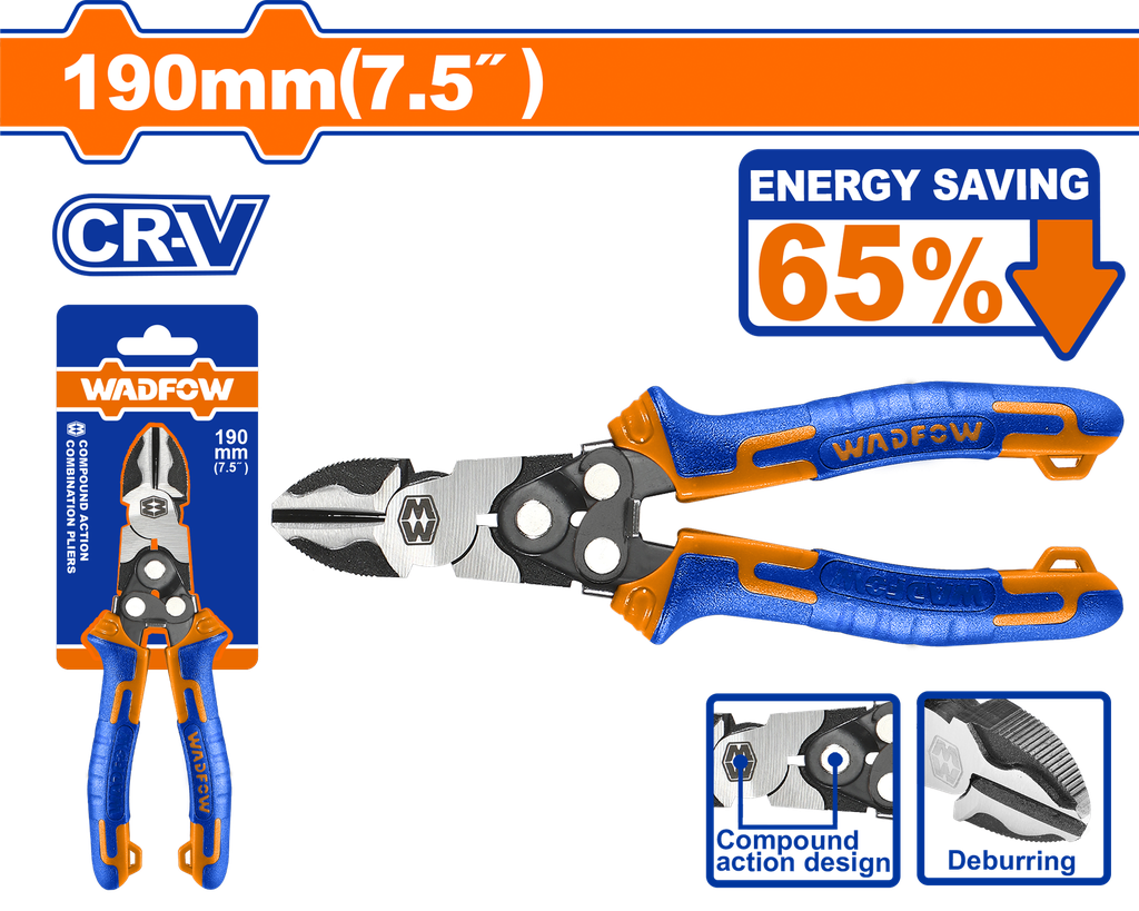 WDF - WPL3768 - Pince coupante 7.5" (Économie d'énergie de 65%)