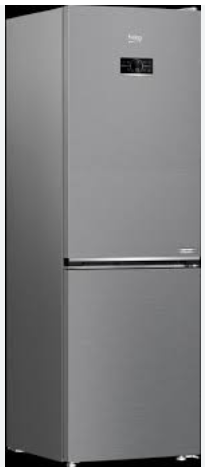 Réfrigérateur combiné 315L B5RCNE366LXBW - Gris BEKO