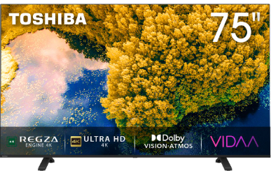 TOSHIBA 75C350RE- Téléviseur 75 Pouces UHD 4K Smart TV