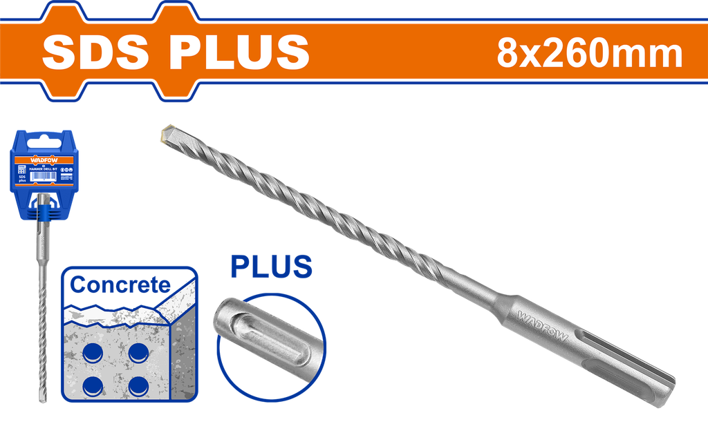 ريشة خرسانة SDS-Plus - Ø8x260mm