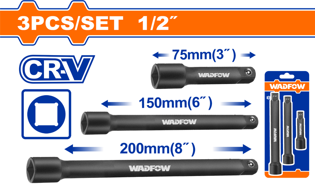 WDF - WMS7403 - Barre d'extension à impact 1/2"