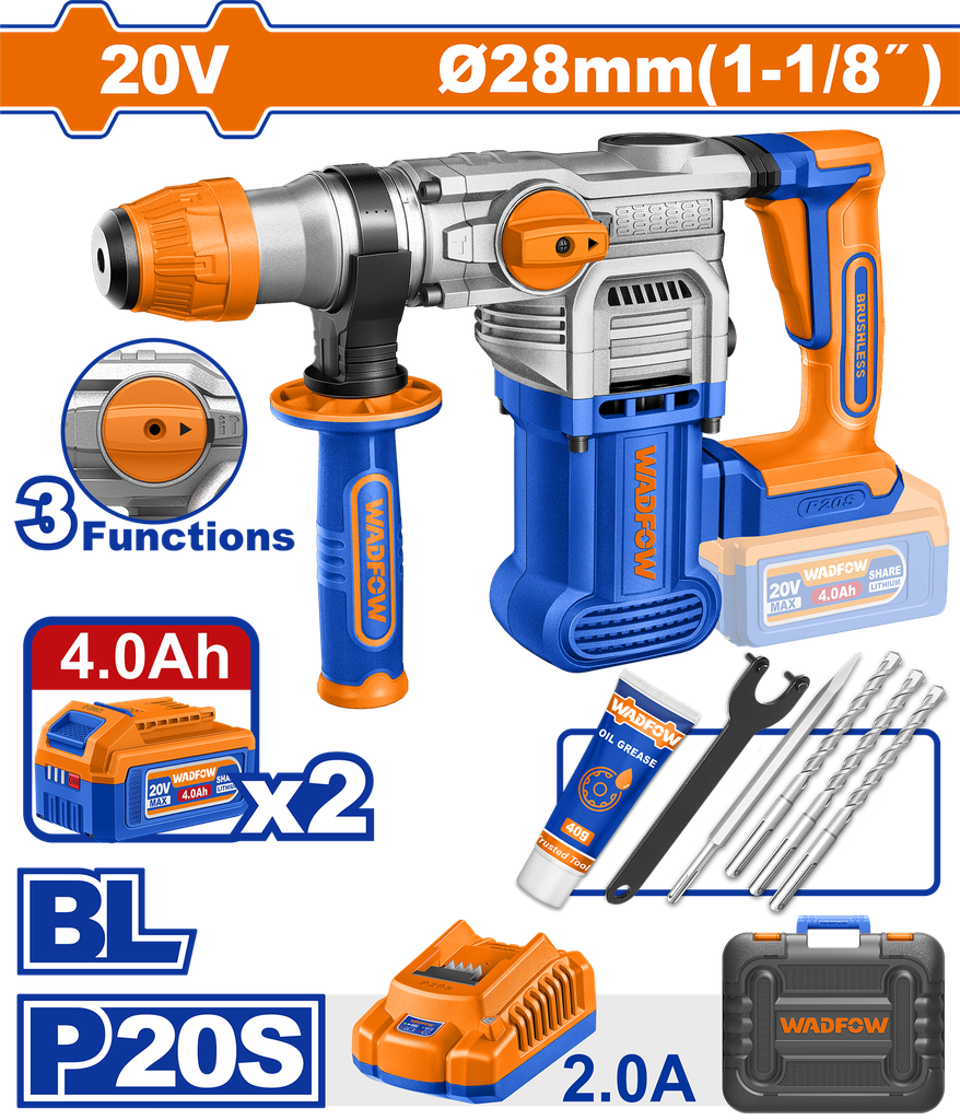 WDF - WLM1B283 - Perforateur Ø28mm 20V