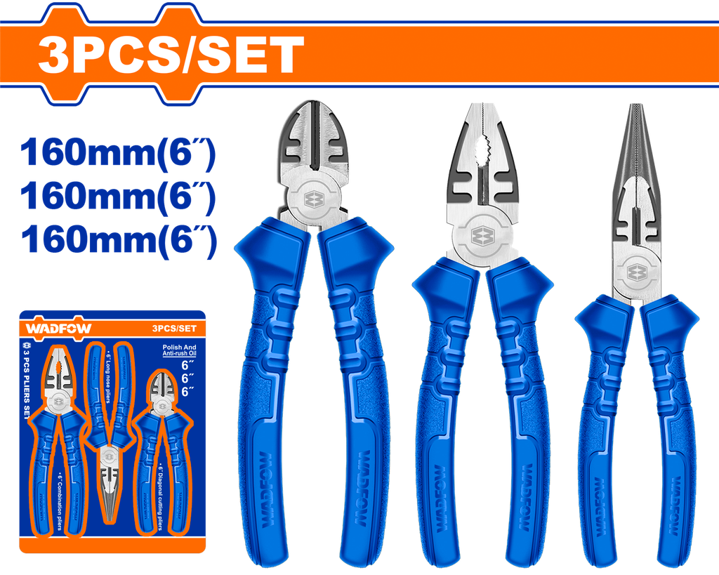 WDF - WPS0623 - Jeu de 3 pince