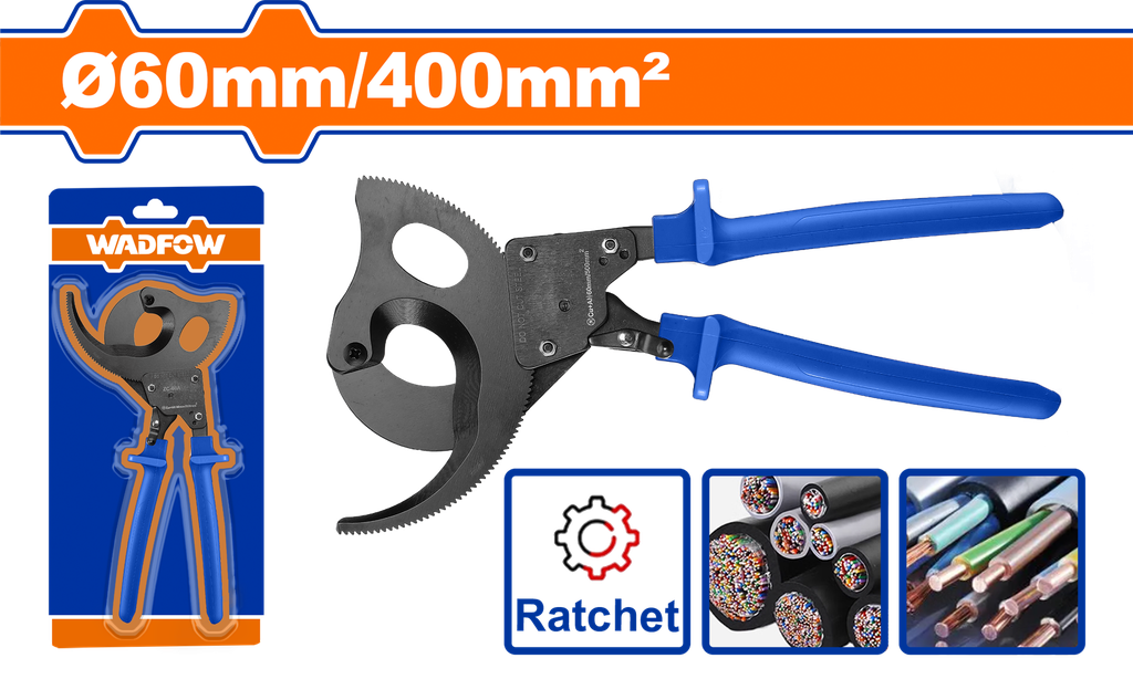 قاطع كابلات بسقاطة φ60mm/400mm²