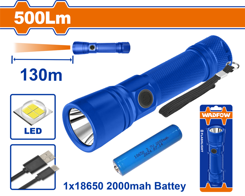 WDF - WFL5408 - Lampe de poche rechargeable