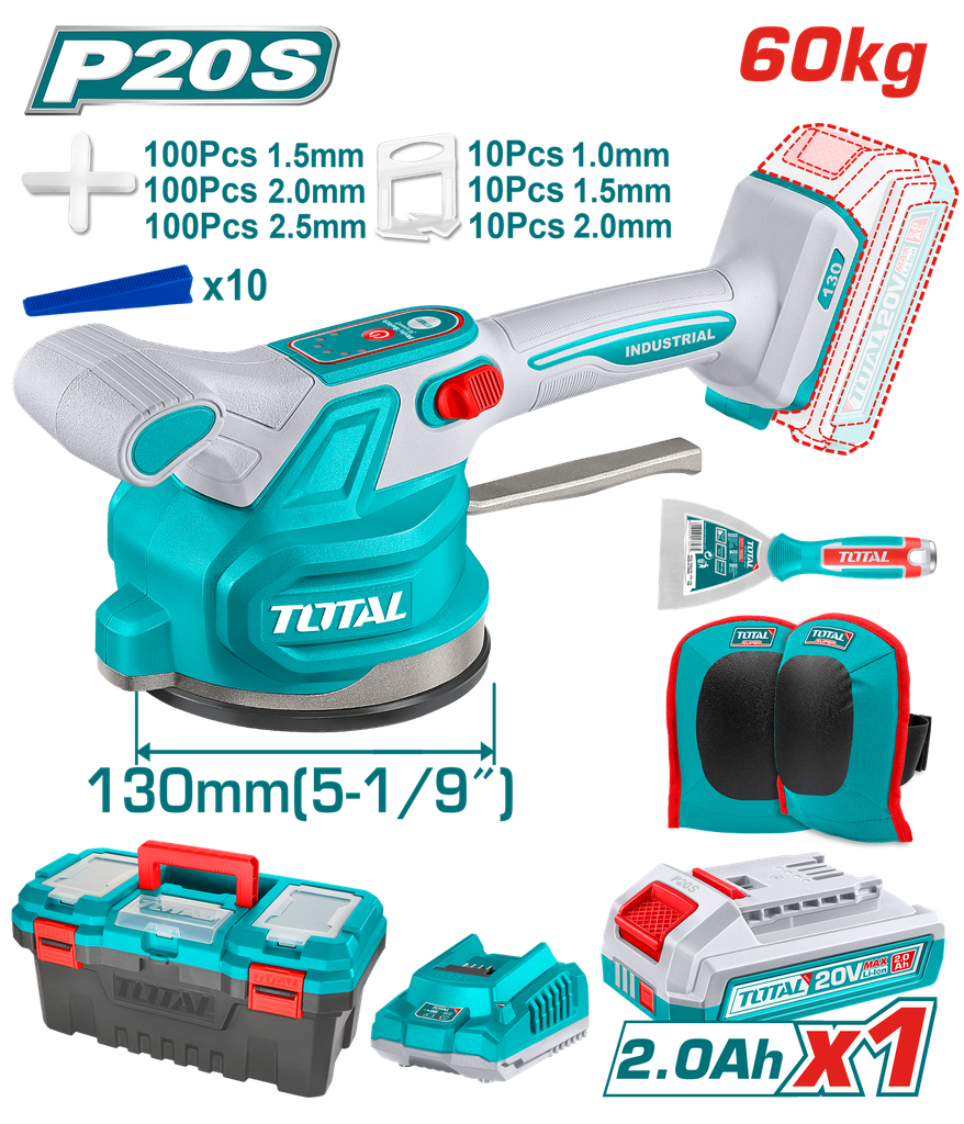 TOTAL - TTVLI20018 - Ventouse vibrante 20V