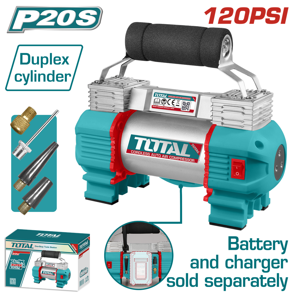 TOTAL - TACLI2026 - Gonfleur pneu sans fil 20V 8.27 bar