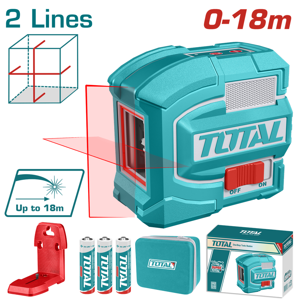 TOTAL - TLL156503 - Laser de ligne autonivelant 0-18m
