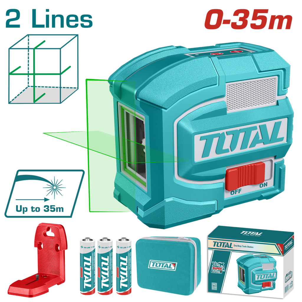 TOTAL - TLL156601 - Laser de ligne autonivelant 0-35m