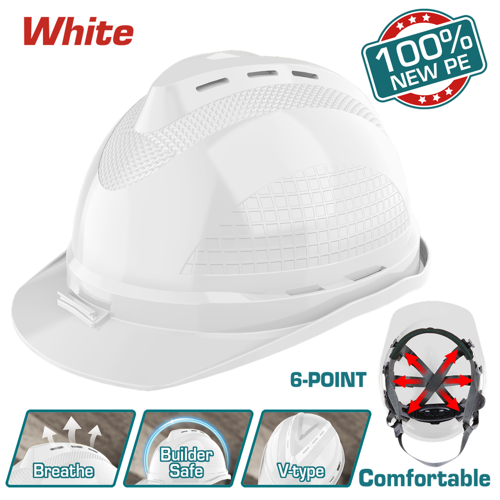 TOTAL - TSP8602 - Casque de securite blanc