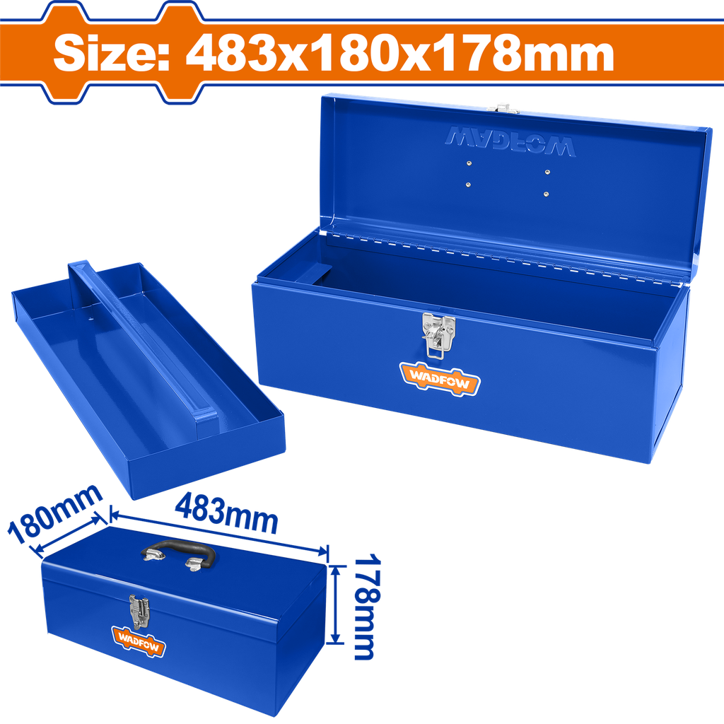 WDF - WTB8A12 - Caisse a outils 363x150x117mm
