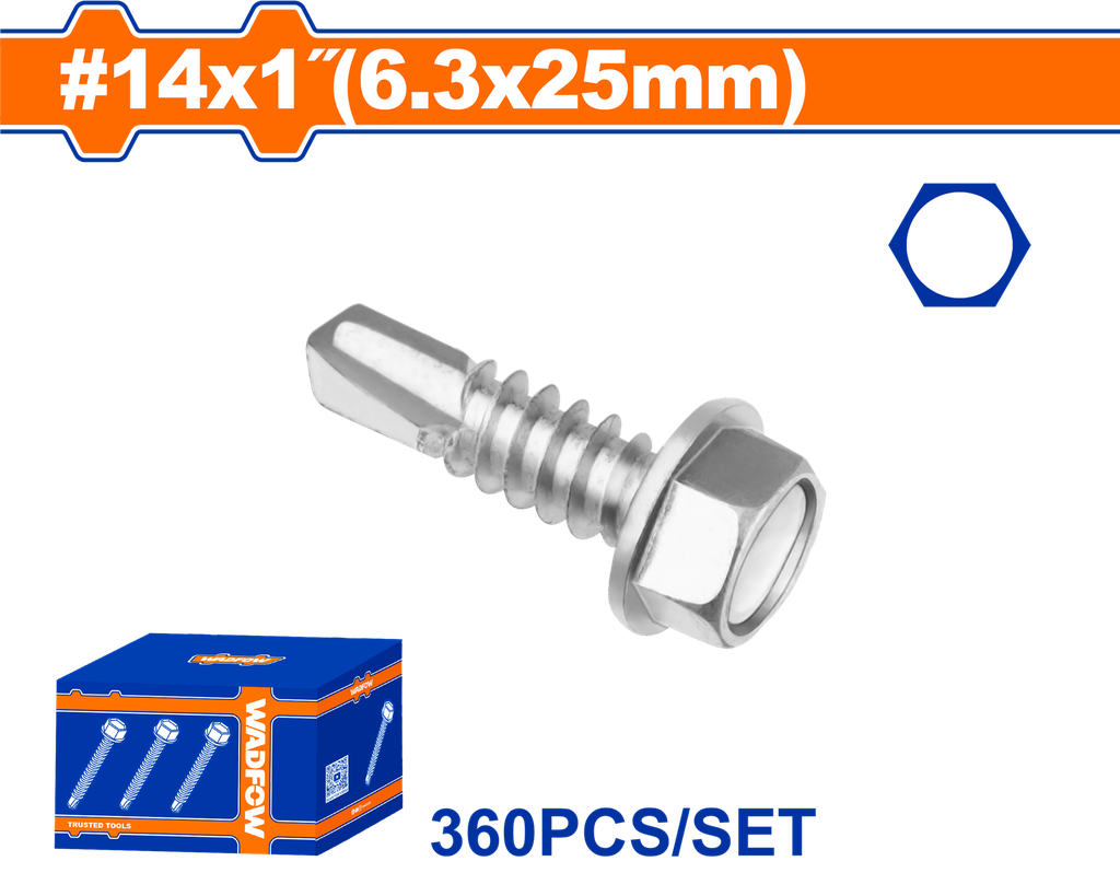 WDF - WXS8512 - Vis autoperceuse 6.3x25mm