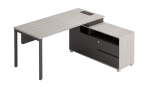 LIDO Bureau  1600X1550X750-Droite Chene Gris