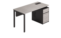 LIDO Bureau 1400X700X750-Droite-Chene Gris