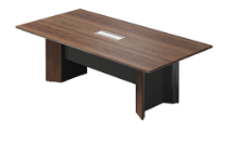 MAXIM Table de reunion 2400X1200X750 Noyer-Gris