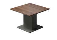 MAXIM Table de reunion 950X950X750 Noyer-Gris