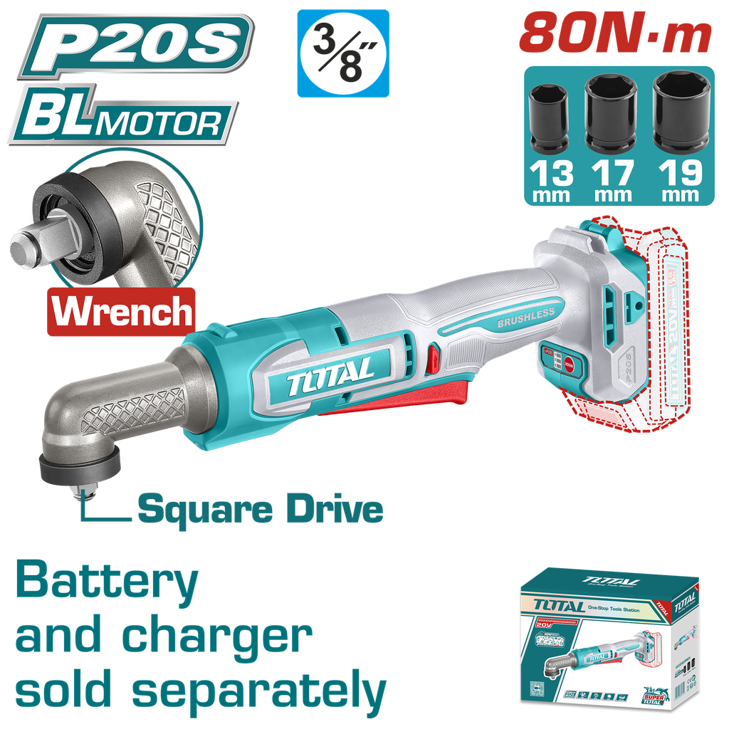 مفتاح صدم زاوي لاسلكي 20V - 80Nm
