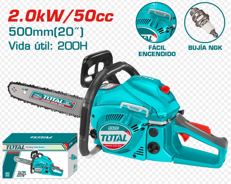 TOTAL - TG5502011 - Scie à chaîne à essence 20" - 2000W