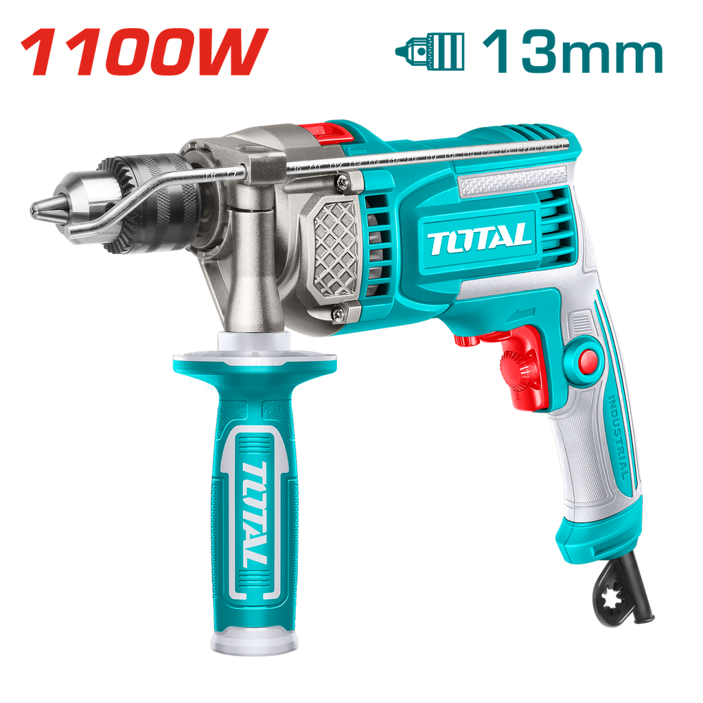 TOTAL - TG1111366 - Perceuse à percussion 1100W - Ø13mm