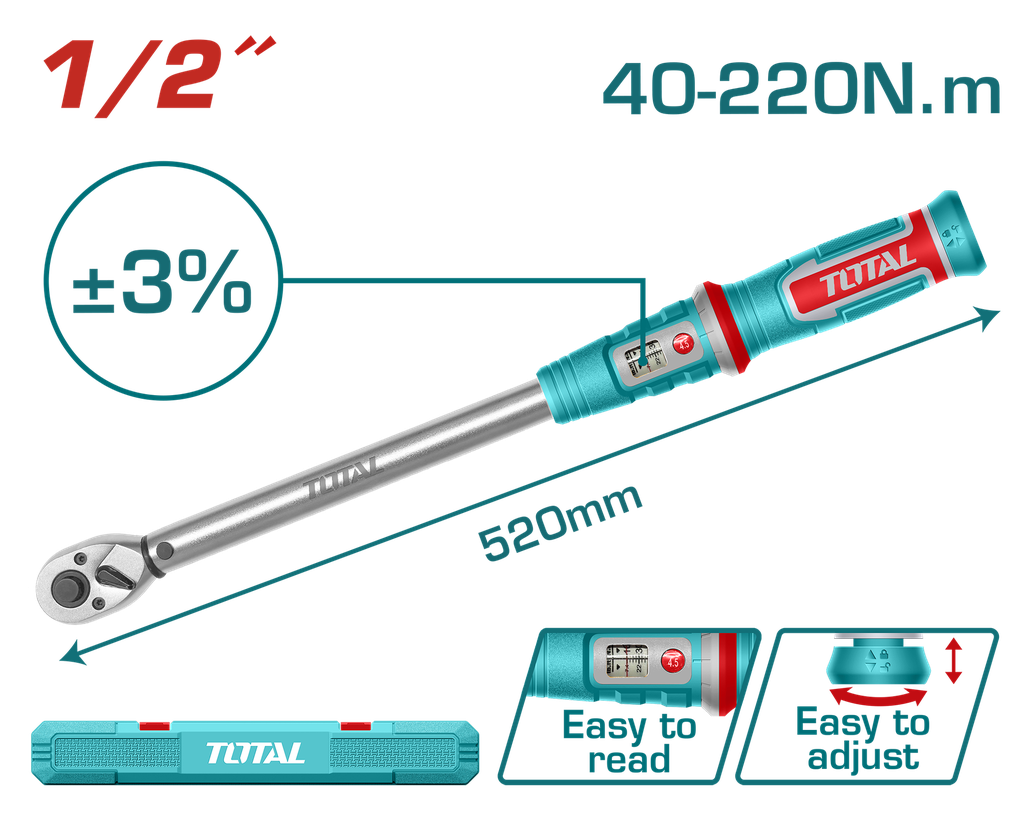 مفتاح عزم 220Nm