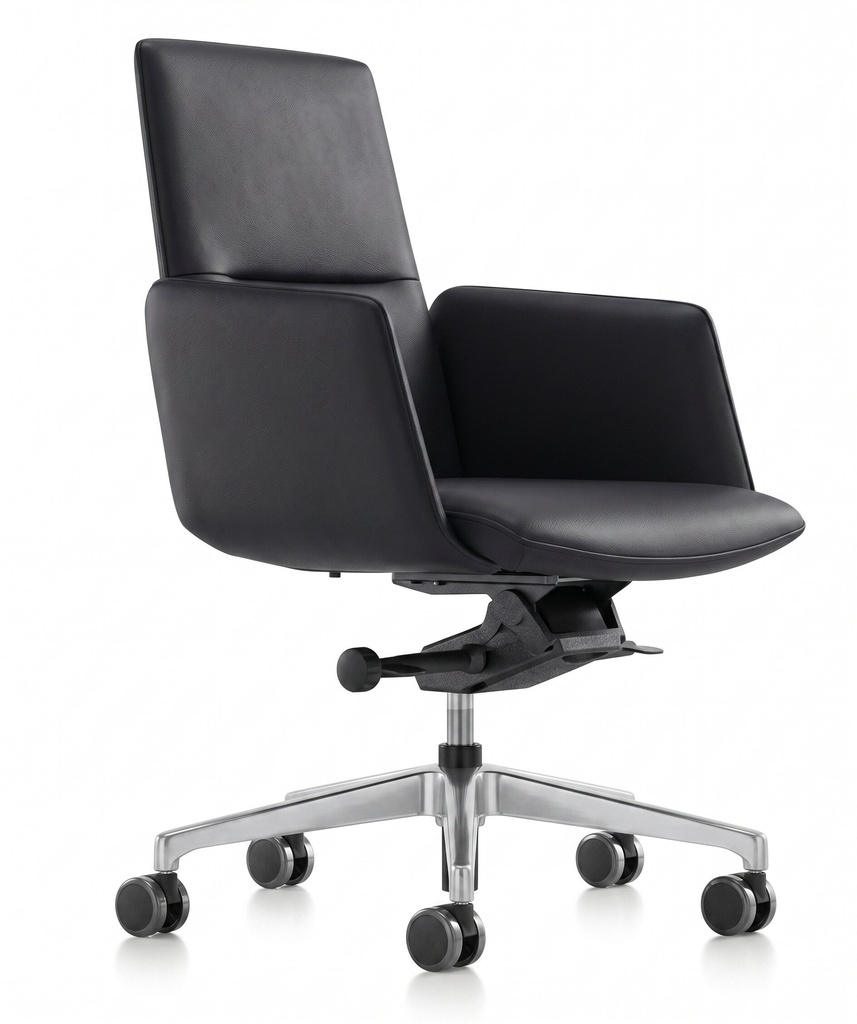 Sunon Aulenti Visitor's Chair CAL63KP-Black