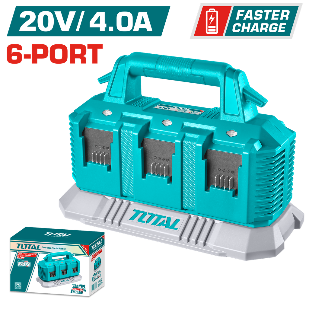 TOTAL - TFCLI2064 - Chargeur batterie 20V - 4A