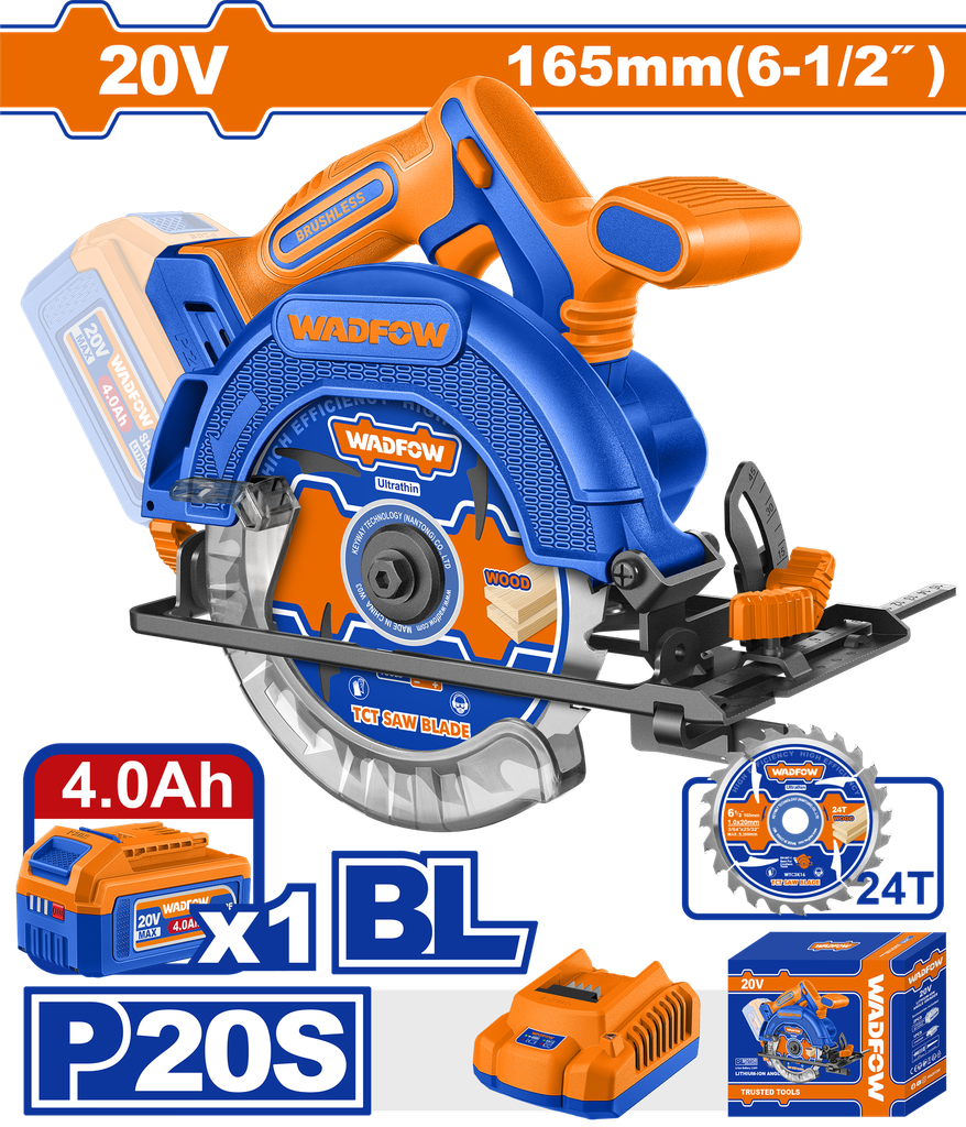 WDF - WLWP5523 - Scie circulaire sans fil 165mm