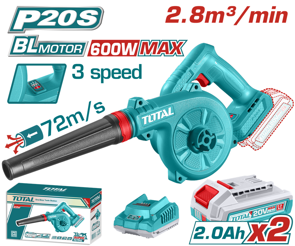 TOTAL - TABLI20682 - Souffleur sans Fil 20V