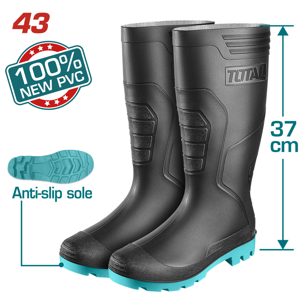 TOTAL - TSP308LYB.43 - Bottes de pluie  37cm - Taille 43