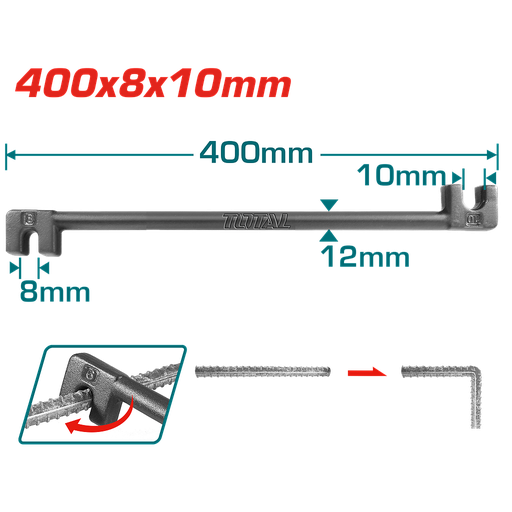 [THBEB08102] TOTAL - THBEB08102 - Griffe de ferrailleur Ø8-10mm