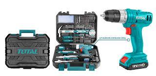 [THKTHP11272] TOTAL - THKTHP11272 - Malette d'outils 127 pièces avec perceuse 12V