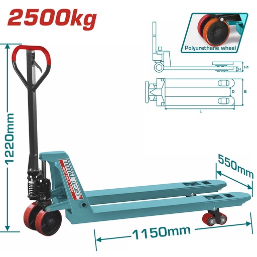 [THT301251] TOTAL -THT301251 - Transpalette 2.5T
