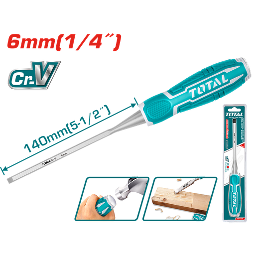 [THT4166] TOTAL - THT4166 - Ciseau à bois 6mm