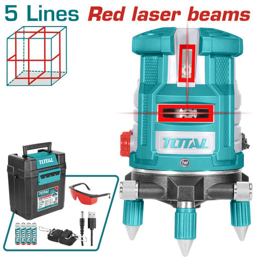 [TLL306505] TOTAL - TLL306505 -  Niveau laser rotatif 5 ligne rouge