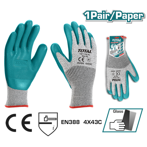 [TSP1706-XL] TOTAL - TSP1706-XL - Gants résistants aux coupures