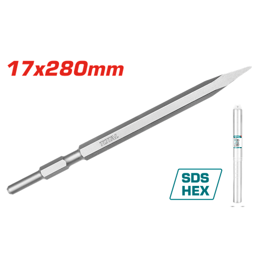 [TAC153171] إزميل مدبب سداسي - 17x280mm (لهيلتي 1300W)