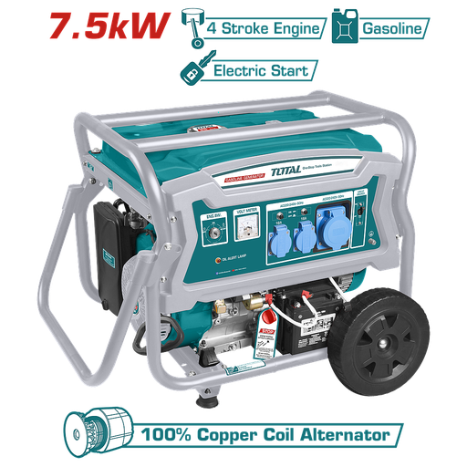 [TP175006] مولد كهرباء بنزين قدرة قصوى 7.5 kW - قدرة مستمرة 6.0 kW