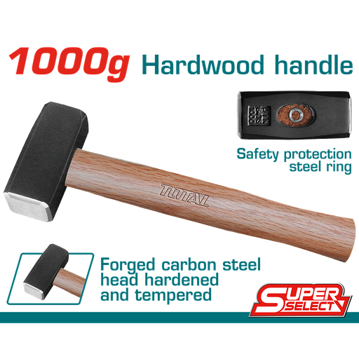 [THTW721000] TOTAL - THTW721000 - Marteau massette - manche bois 1Kg