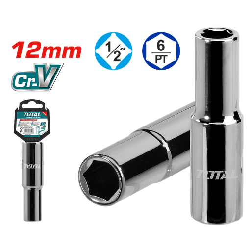[THTST12123L] TOTAL - THTST12123L - Douille profonde 1/2'' - Ø12mm
