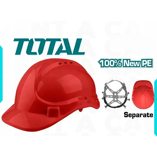 [TSP2611] TOTAL - TSP2611 - Casque de sécurité Rouge