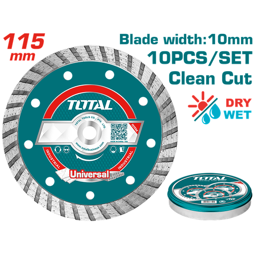 [TAC2131153M] TOTAL - TAC2131153M - Disque Diamant Turbo - Ø115mm